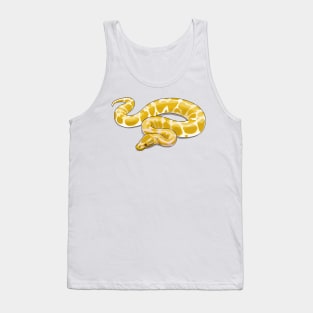 Burmese python snake cartoon illustration Tank Top